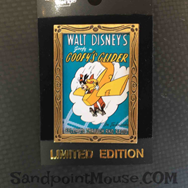 GOOFY/'S GLIDER YELLOW PLANE Airplane NOSTALGIA MOVIE POSTER PIN LE WDW DISNEY